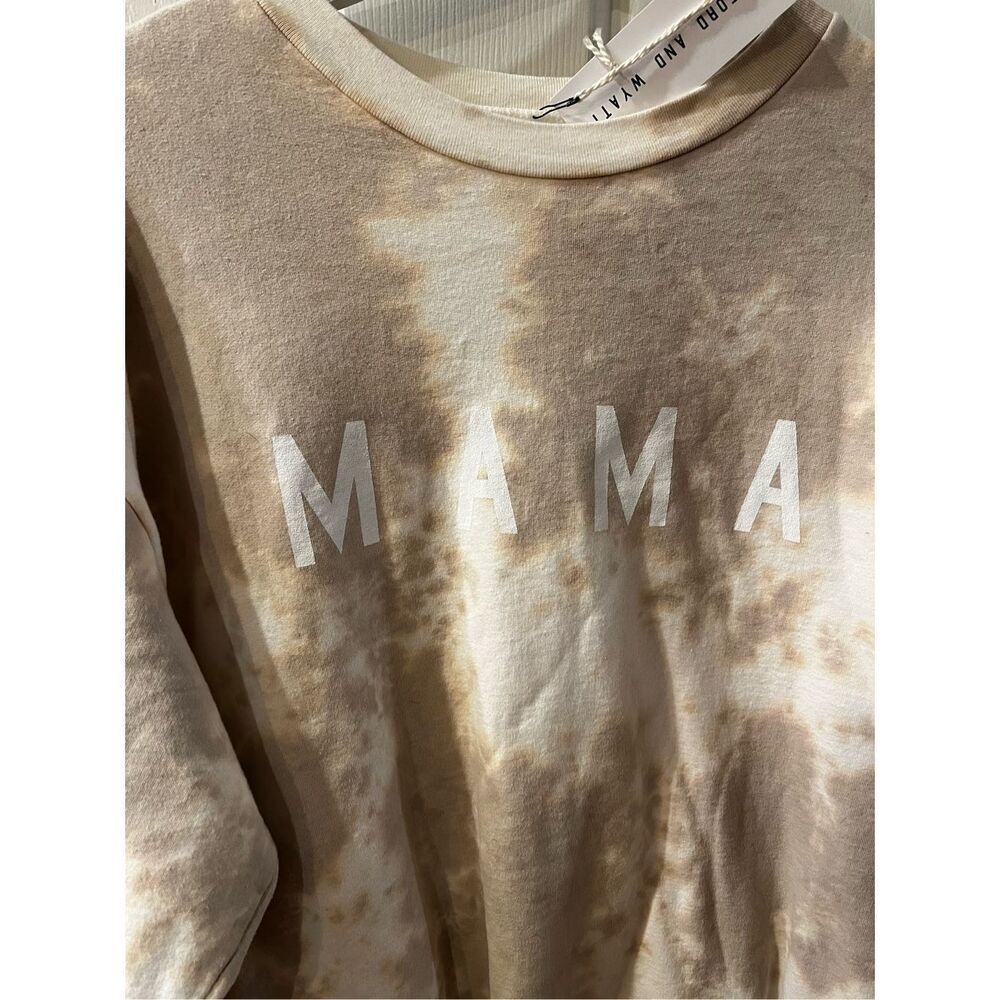 M I M A Beige Tie-Dye Crewneck Sweatshirt - Picture 2 of 6